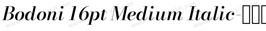 Bodoni 16pt Medium Italic字体转换